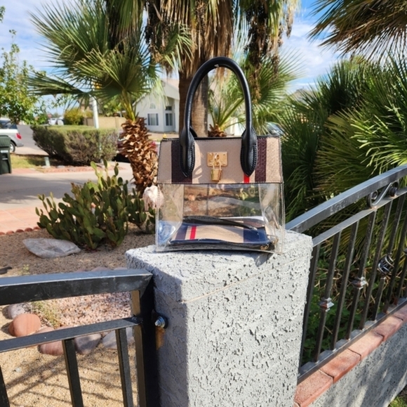 Plaid Check Padlock See Thru 2-in-1‎ Satchel - Picture 8 of 8